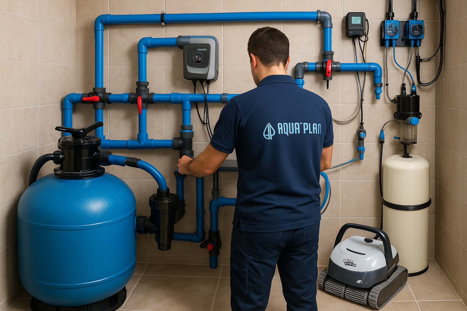 Équipements techniques de piscine